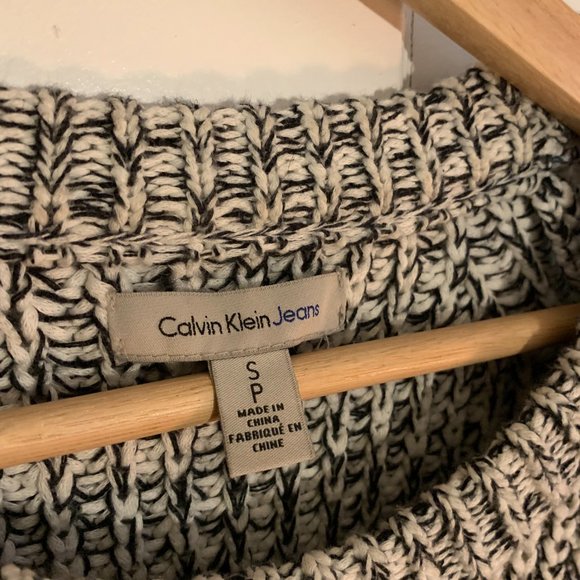 Calvin Klein Salt & Pepper Knit Sweater - Picture 4 of 6